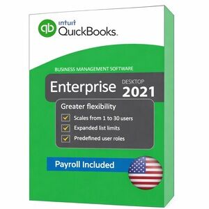 Intuit QuickBooks Enterprise Desktop 2021 Software, Windows 10/11